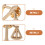 6 Scaal Broche Speld Metalen Kledingaccessoire Feest 8