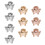 10St Watch Strap Decoratieve Ringen Metaal Diverse Kleuren 1