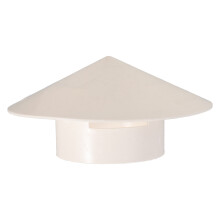 1St Kunststoff Regensicherer Rauchabzug Robuster Schutz (Weiß)