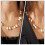 1Stk Shell Halskette Clavicle Chain Legierung Gold 9
