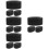 12St PU Armband Kussens Zwart Stevig Display Accessoire 9