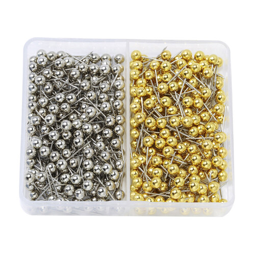 400pack Map Pin Golden Plastic Cork Board Use Adults