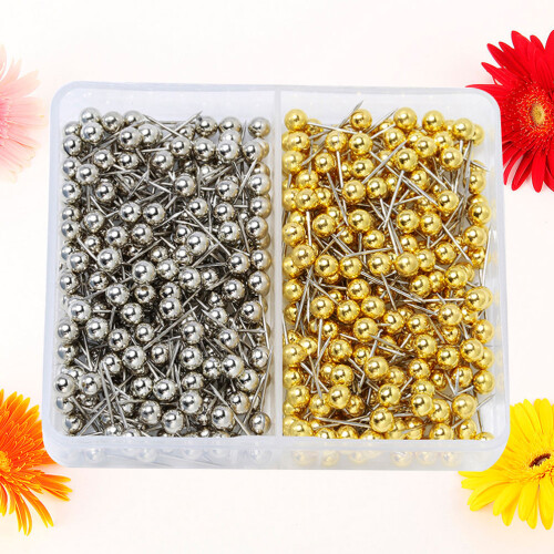 400pack Map Pin Golden Plastic Cork Board Use Adults 2