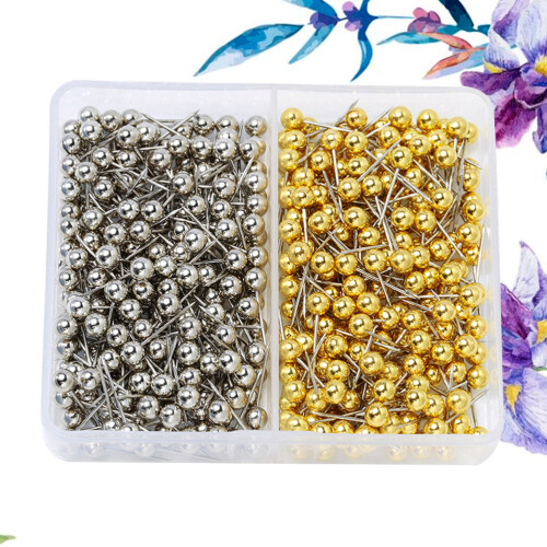 400pack Map Pin Golden Plastic Cork Board Use Adults 1