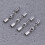 4 Unidades De Cordón En Acero Inoxidable ( 4 Mm) 5