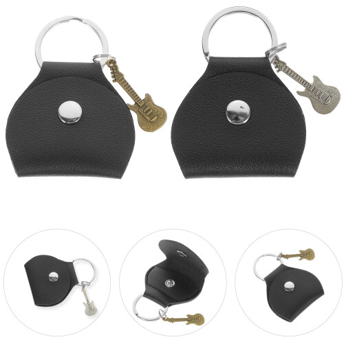 Funda Para De Guitarra De Cuero 2 Piezas 2