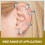 Ear Cuff Para Mujer Sin Perforación Punk De Aleación 8