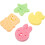 4 Piezas Esponja Bebé Exfoliante Ducha Accesorios Infantil 7