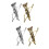 4 Unidades Broche Vintage Y Para 9