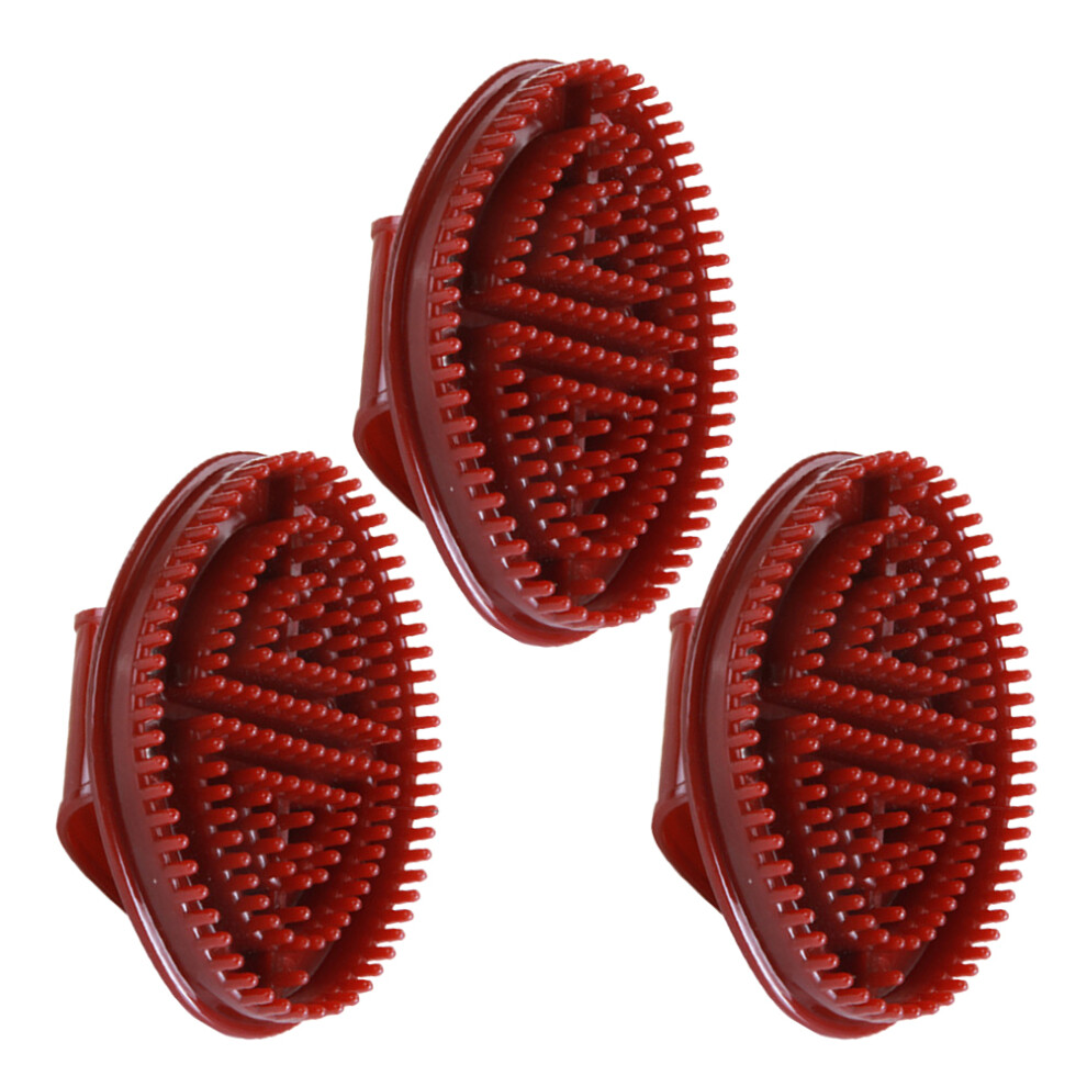 Villcase 3Pcs Multipurpose Plastic Bathroom Shower Brush For Skin Cleaning