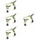4 Paires De Boucles D'oreilles Stud Percées Oiseaux 7