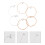 6 Pièces Cordes Guitare Folk En Accessoires Remplacement 8
