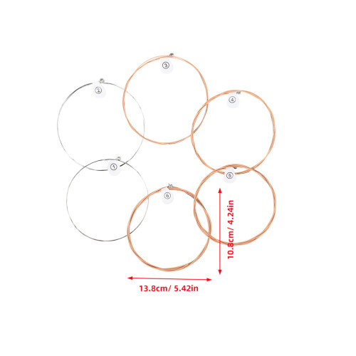 6 Pièces Cordes Guitare Folk En Accessoires Remplacement 1