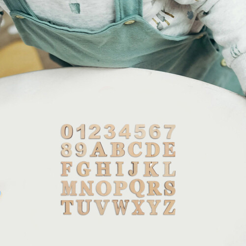 36 Pièces Lettres Chiffres Miniatures En Pour Scrapbooking 1
