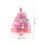 Tabletop Christmas Tree 2Ft Mini Artificial With Lights Pink 2