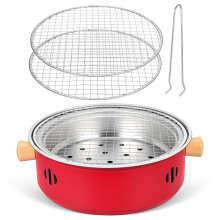 Portable Charcoal Grill Compact Bbq Stove For Camping Picnic