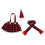 Ensemble Plaid Vin Robe Costume De Noël Housses Pour Bouteille 2