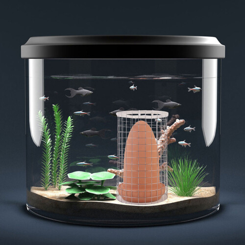 Ceramic Spawning Cones For Fish Breeding With Stand And Grid Divider 2