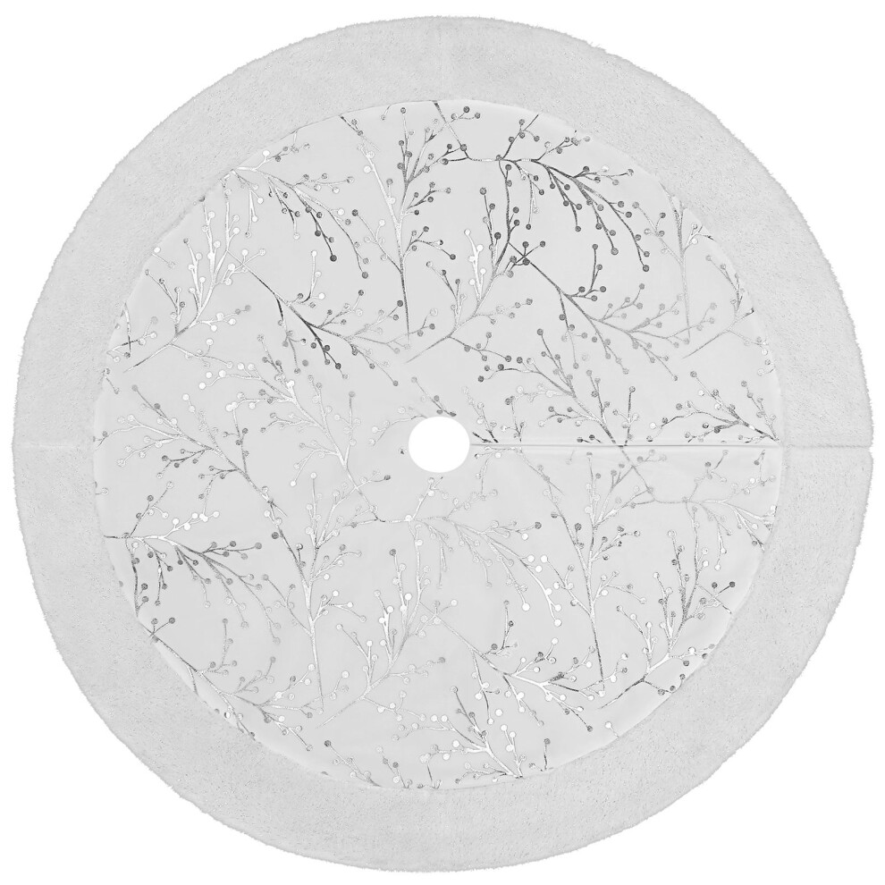 Christmas Tree Skirt Faux Fur Mat For Under Tree Party Decoration-image-OPC-PMN9GSJ-NEW