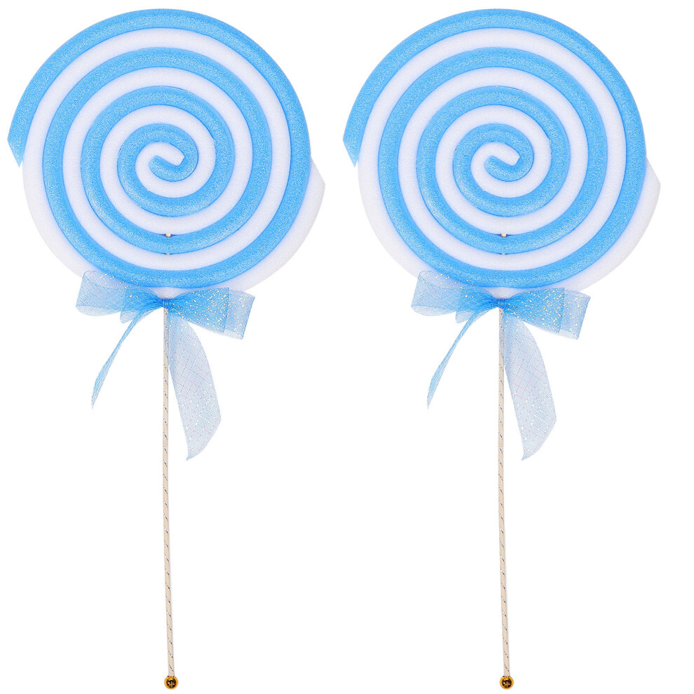 2Pcs Large Simulation Lollipop Props For Photography Fake Model 3422196715228