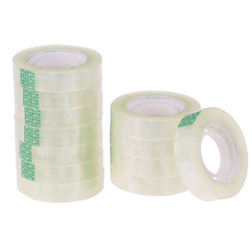 24 Pcs Clear Plastic Tape For School Office Use