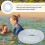 Transparent Floating Sequins Inflatable Swimming Ring Pvc 90Cm 8