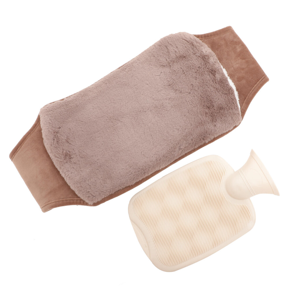 Totority One Set Portable Hot Water Bottle With Plush Cover For Home Use