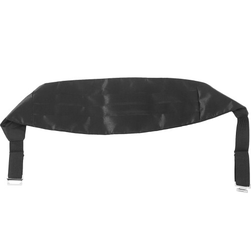 Cummerbund Uomo Tessuto E Ferro Nero Per Abito Elegante