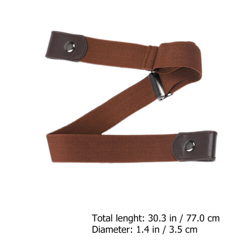 2Pcs Multi-Functional PU Canvas Invisible Belt for Jeans Pants 1
