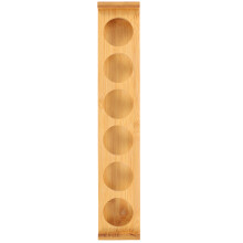 Portabicchieri In Bamboo Con 6 E Sottobicchiere Per