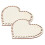 2 Pezzi A Cuore In Legno Per Cestino All'uncinetto 7