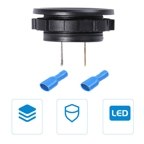 Voltmetro Digitale Impermeabile Con Display DC 12V-24V 2