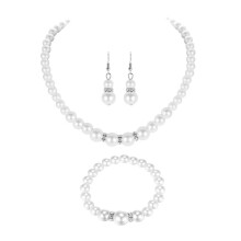 1Set Parelketting En Danglers Bruiloft Sieraden Kit