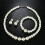 1Set Parelketting En Danglers Bruiloft Sieraden Kit 8