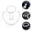 1Set Parelketting En Danglers Bruiloft Sieraden Kit 3