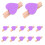 50 Pezzi Clip Amore In Per Foto (Viola) 1