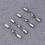 4 Pezzi Fermacavo In Acciaio Per Collana 4,0 Mm 9