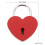 1 Pezzo Serratura In Antiruggine A Forma Cuore 3