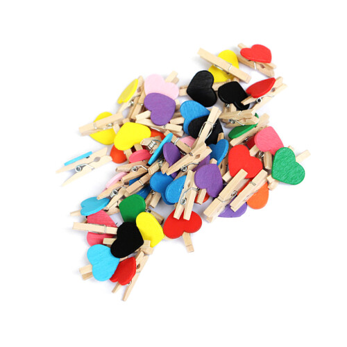 50 Pezzi Mini Mollette Per Foto E Lavoretti