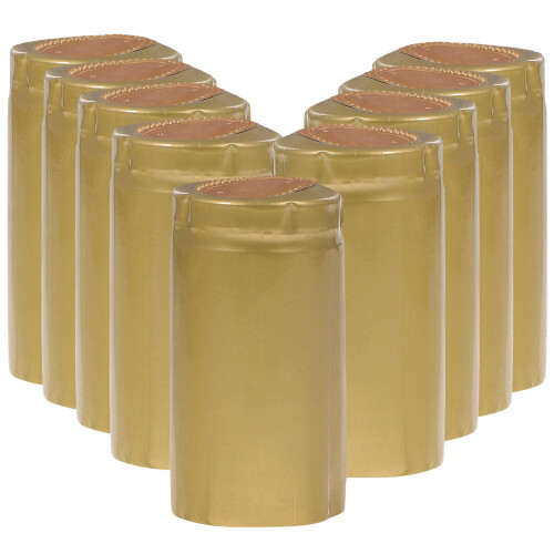 100 Pezzi Capsule Termoretraibili Rosso Per Vino In 1