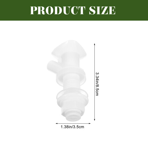 2St Waterdispenser Push-Button Wit Plastic Voor Gallon Emmer 2