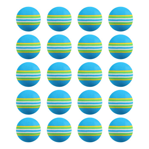 20Pcs Sky-Blue Eva Golf Practice Balls Soft Lightweight Training Balls