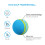 20Pcs Sky-Blue Eva Golf Practice Balls Soft Lightweight Training Balls 6