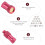 Set Strumenti Per Rotanti In , Argilla Polimerica Bambini Rosso 10