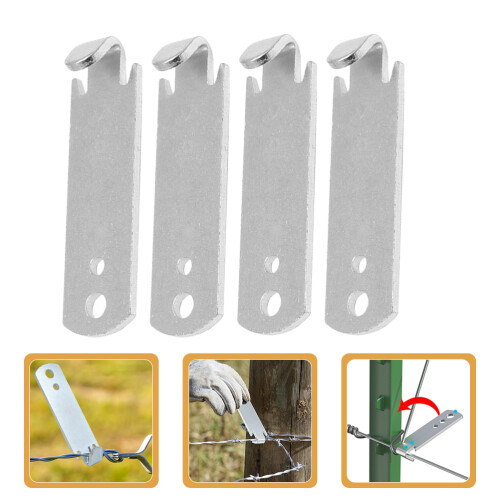 4Stk Drahtspanner Set Für Draht Spannwerkzeug Silber 1
