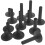 12 Pezzi Bocchelli Per Piatti Con Base Flangiata Kit Percussioni 1