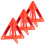 3 Pezzi Triangolo Avvertimento Pieghevole Riflettente 4