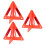 3 Pezzi Triangolo Avvertimento Pieghevole Riflettente 9