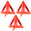 3 Pezzi Triangolo Avvertimento Pieghevole Riflettente 7