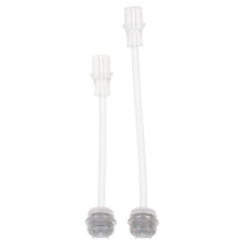2 Pezzi Cannucce Silicone Trasparenti